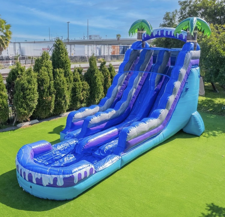 Dual Lane Water Slides